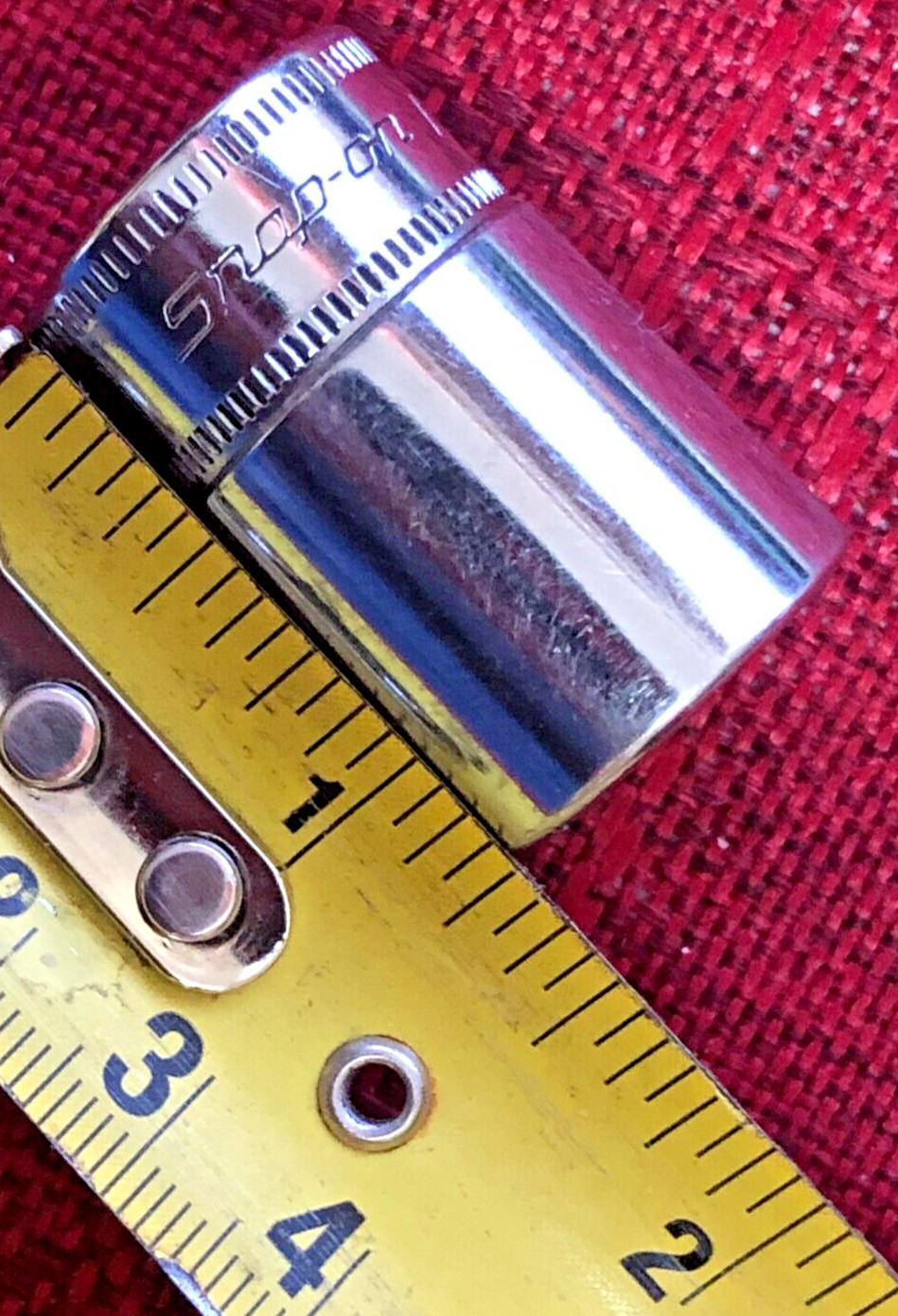 Snap On TMMS15 Metric 15mm SEMI-DEEP Socket 1/4″dr 6pt 1.2″L 1991 USA Good8.5/10