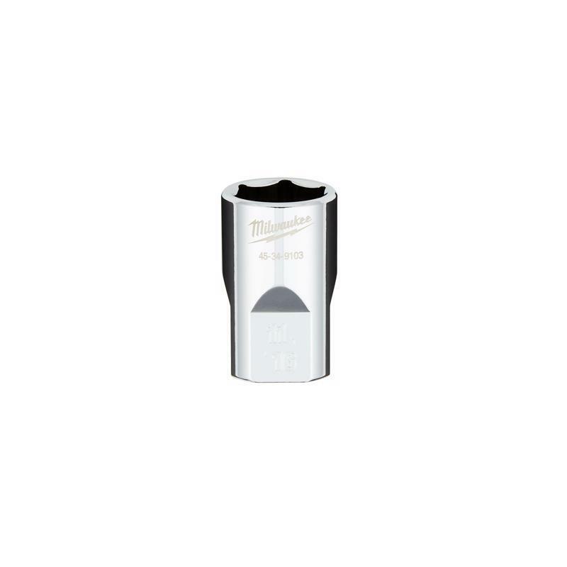 Milwaukee 11/16 in. X 1/2 in. drive SAE 6 Point Standard Deep Socket