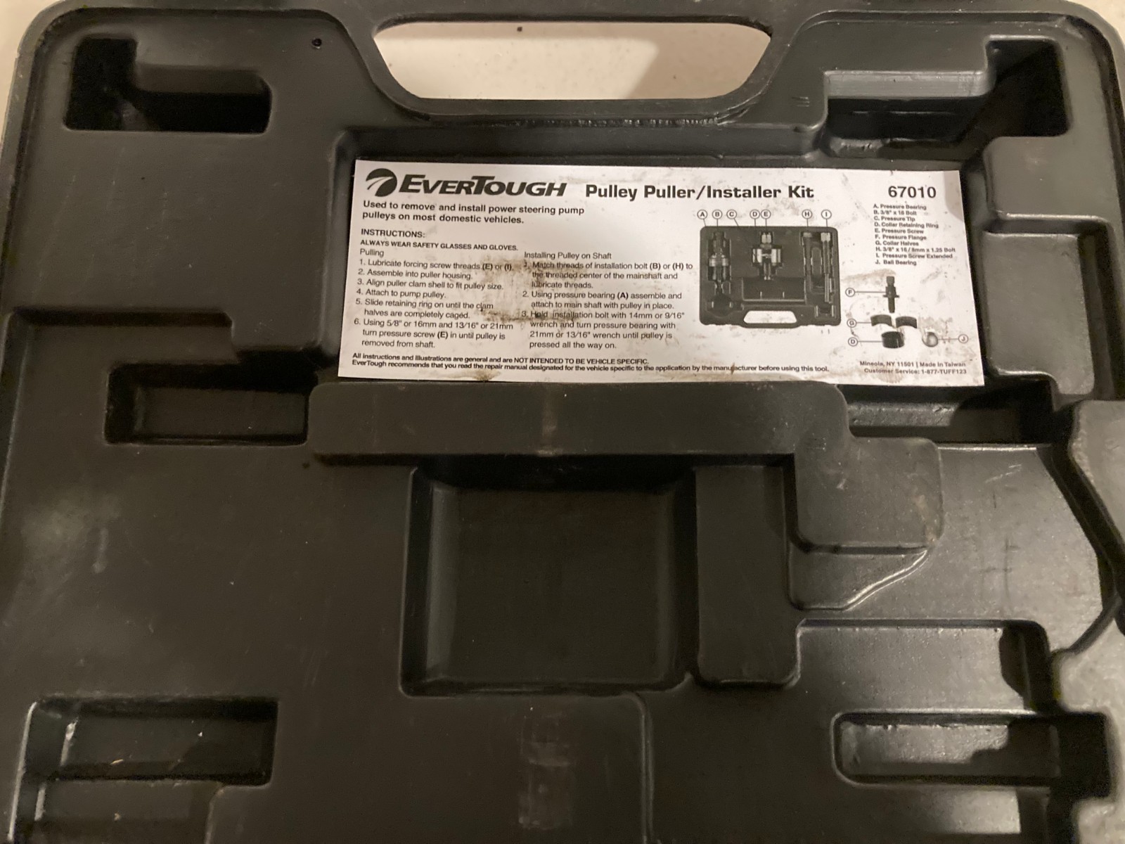 Evertough Pulley Puller & Installer kit & Vacuum / Carburetor Fuel Pressure Test