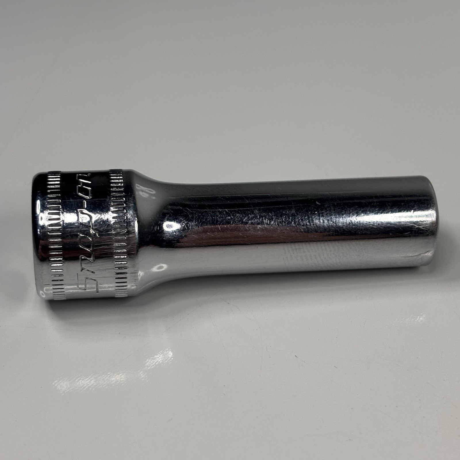 Snap On SFM9 3/8” Dr 12Pt Metric 9mm Flank Drive Deep Chrome Socket USA 1990