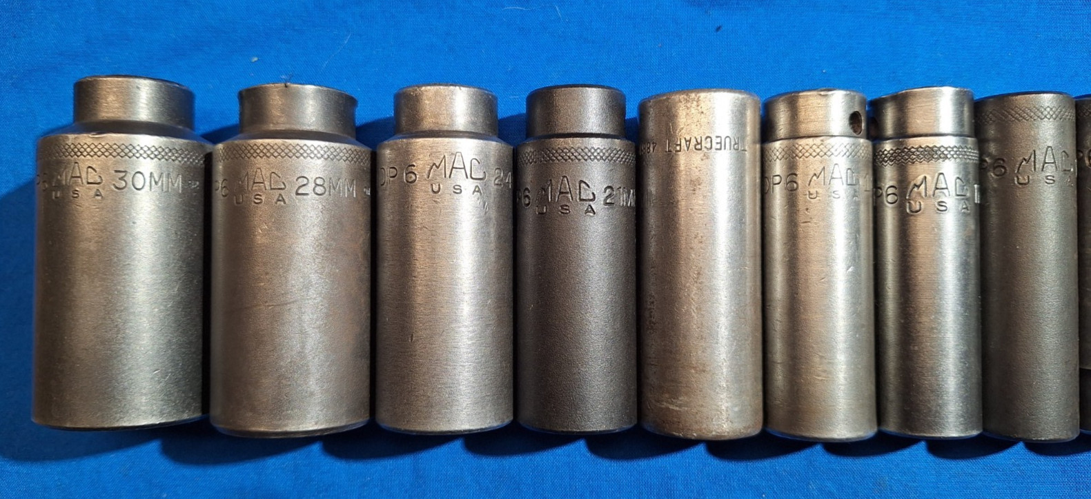 Mac Tools 14pc METRIC 1/2″ dr deep 6 pt impact socket set 30mm-10mm