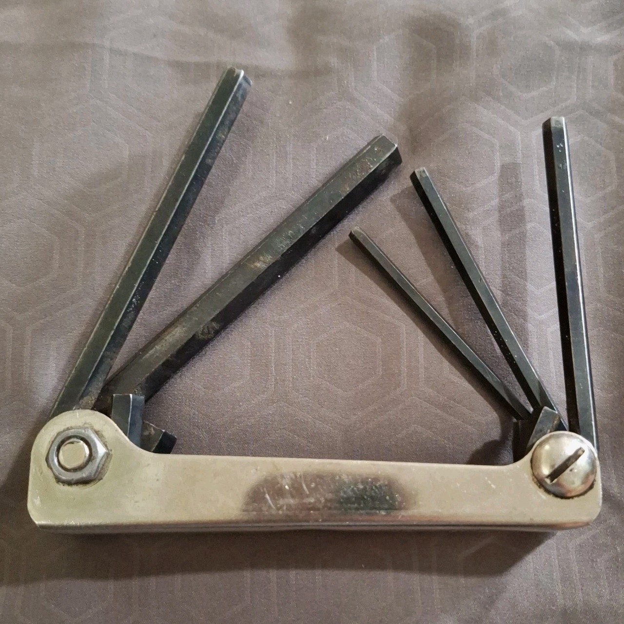 Snap On Tools AWM5K Folding Hex Allen Wrench Set Metric 4mm-10mm