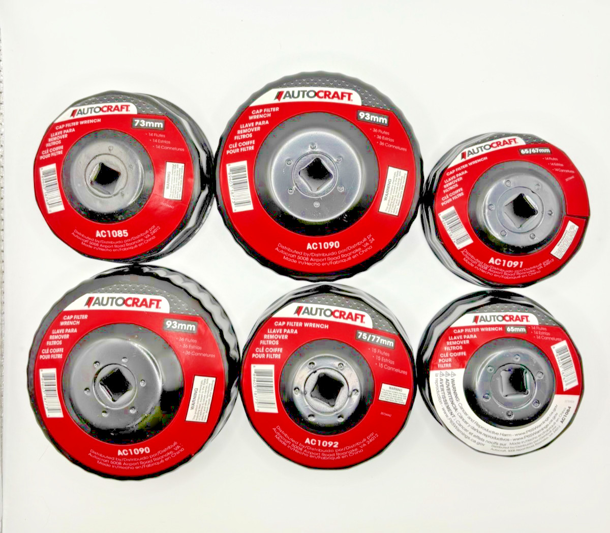 Autocraft Oil Cap Filter Wrench Various Sizes In Stock New
