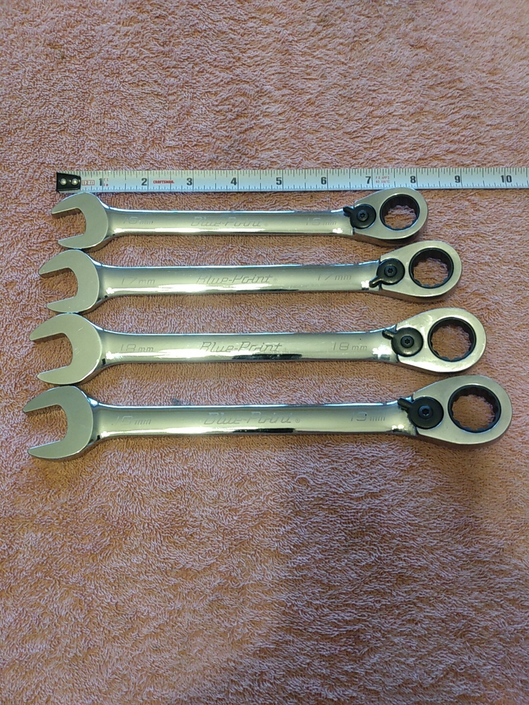 Blue Point By Snap On Tools 16 17 18 And 19 Mm Reversible Combination Wrenches