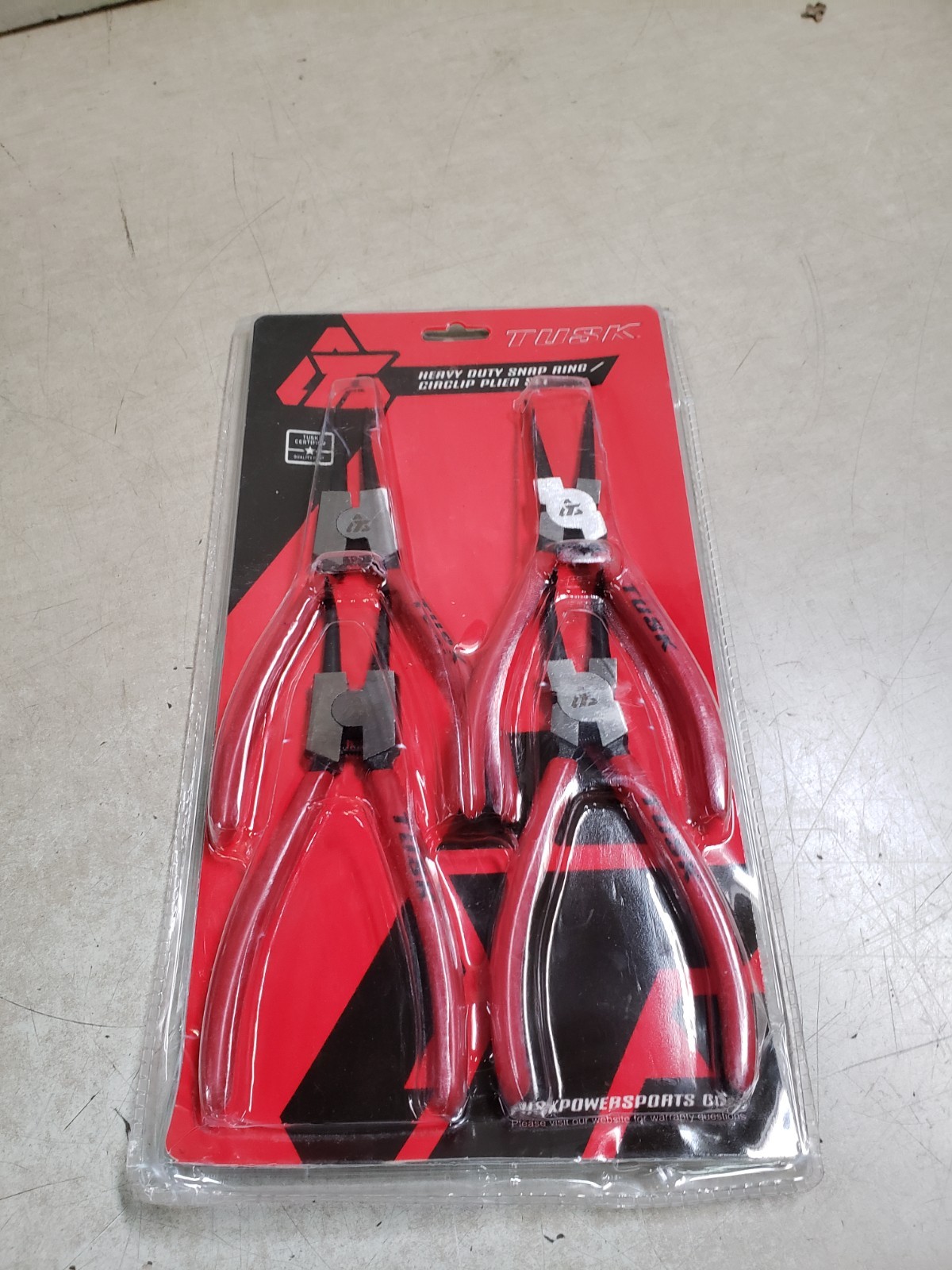 Tusk BGCP4PCS Heavy Duty Snap Ring/Circlip Plier Set