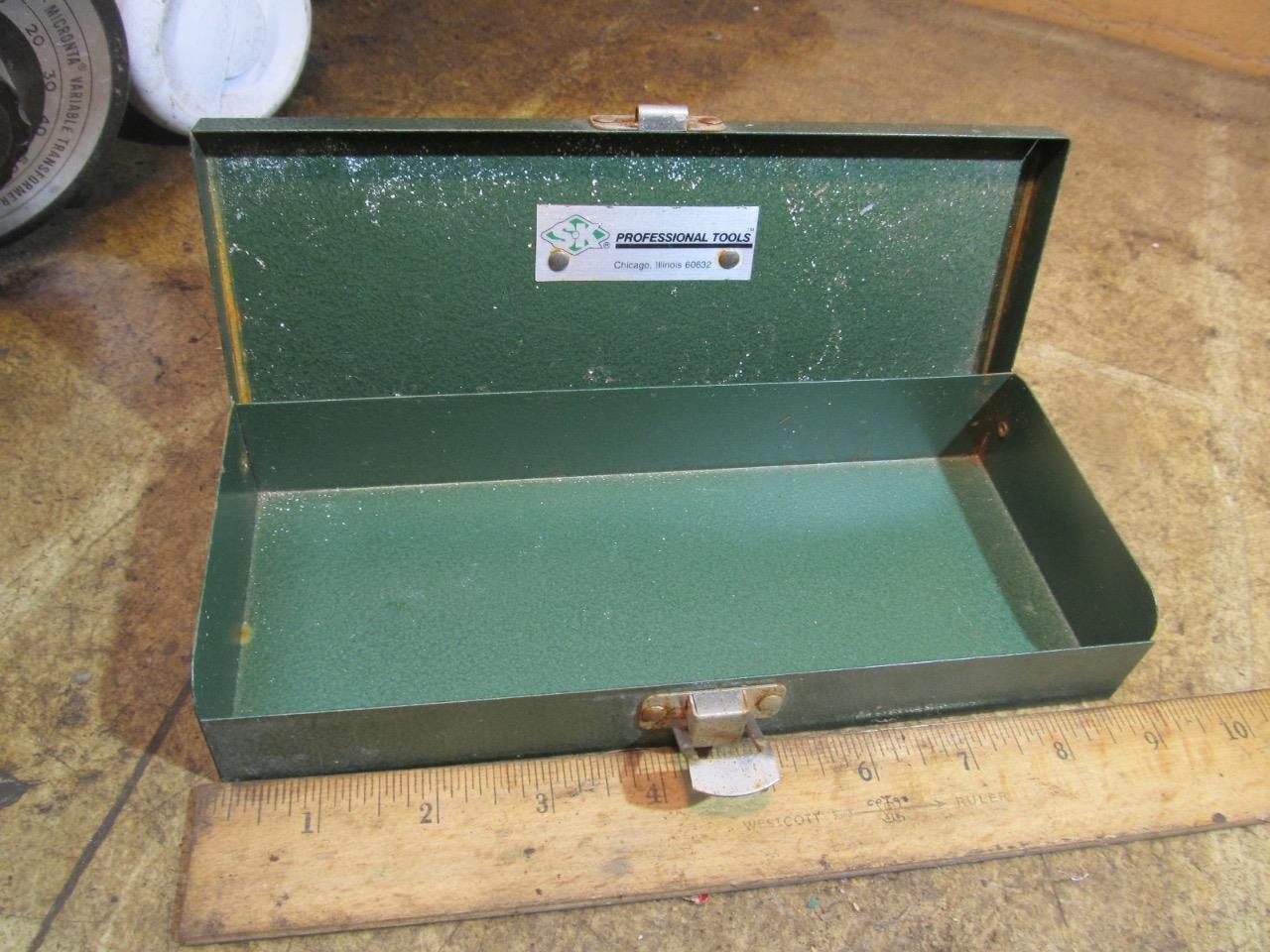 SK Tools Metal Tool Box 8.75×3.5×1.5