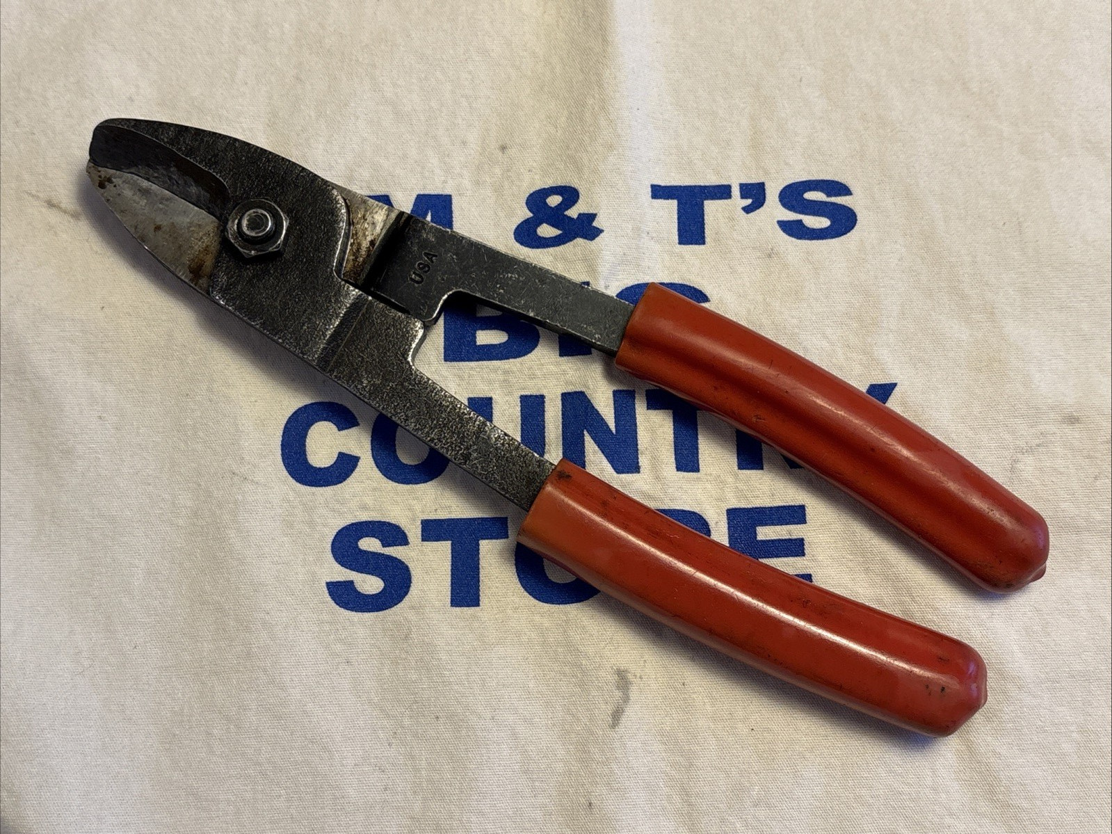 Blue Point USA Battery Cable Wire Cutters 8″ Long Pliers Red PWC80