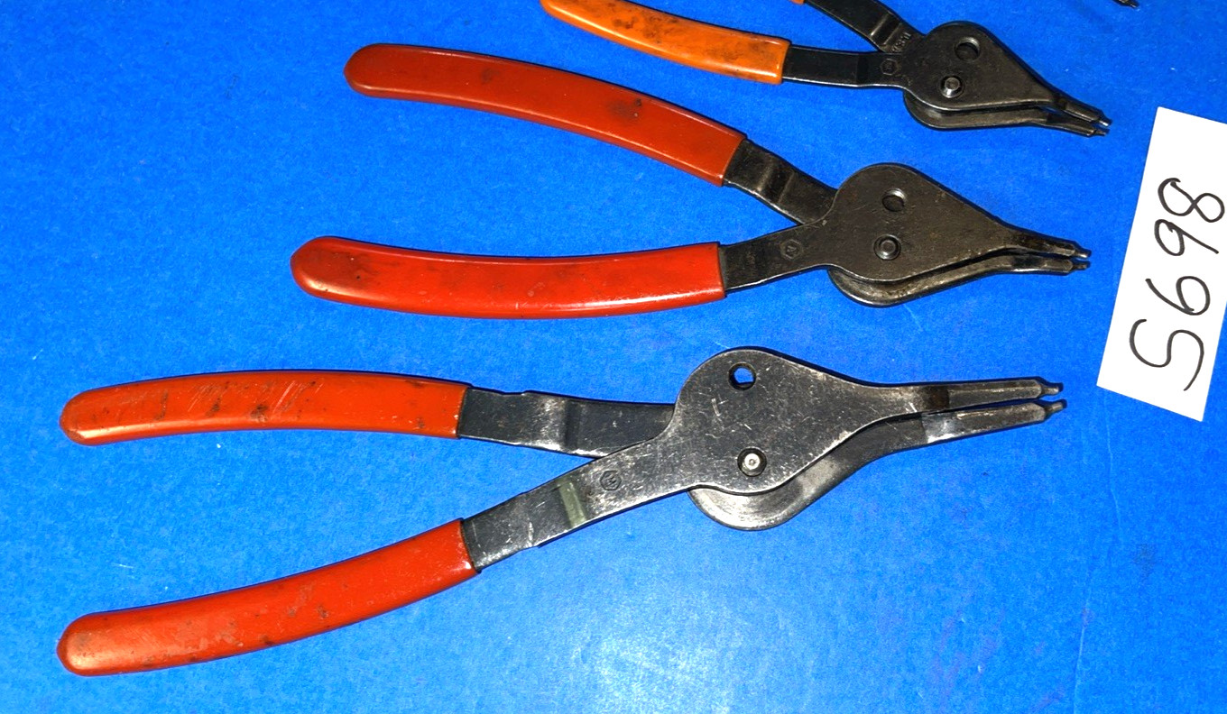 MAC TOOLS 4 PIECE CONVERTIBLE STRAIGHT SNAP RING PLIERS ONE OF EACH SIZE