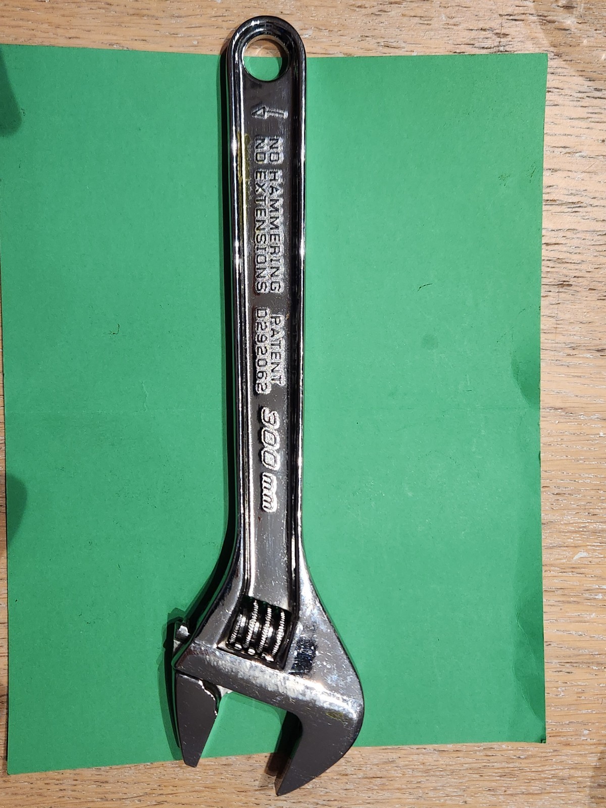 Snap On Tools USA 12” Chrome Adjustable Wrench 1-5/16” Jaw Capacity AD12 NICE