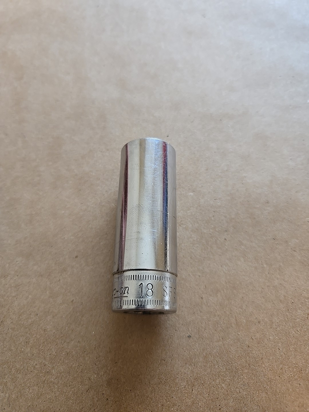 Snap On 3/8″ Drive 18MM 6PT Metric Chrome Deep Socket SFSM18