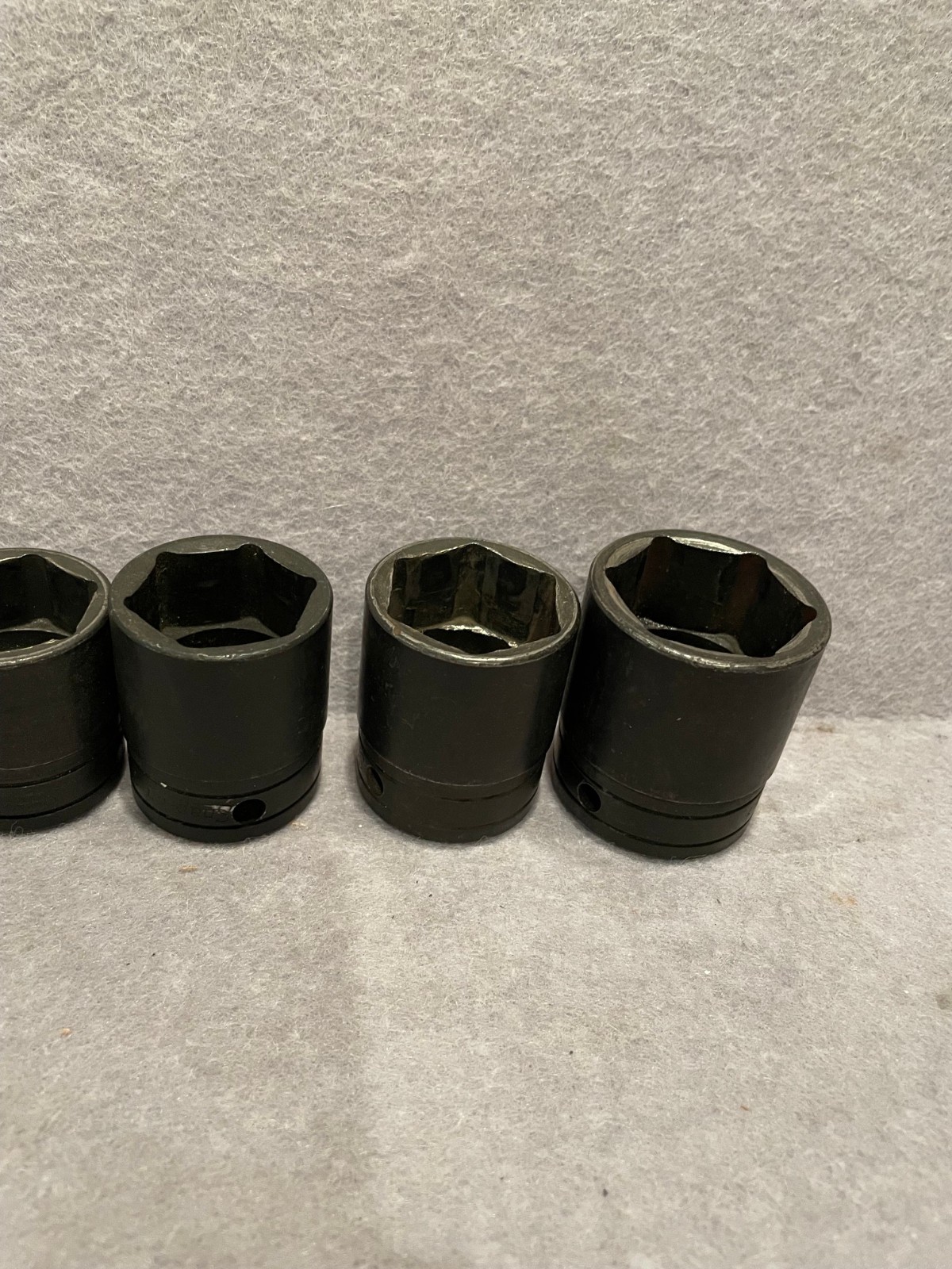 SNAP-ON SOCKET LOT OF 13 1/2 9/16 5/8 11/16 3/4 7/8 13/16 15/16 1 1 1/16 SHALLOW