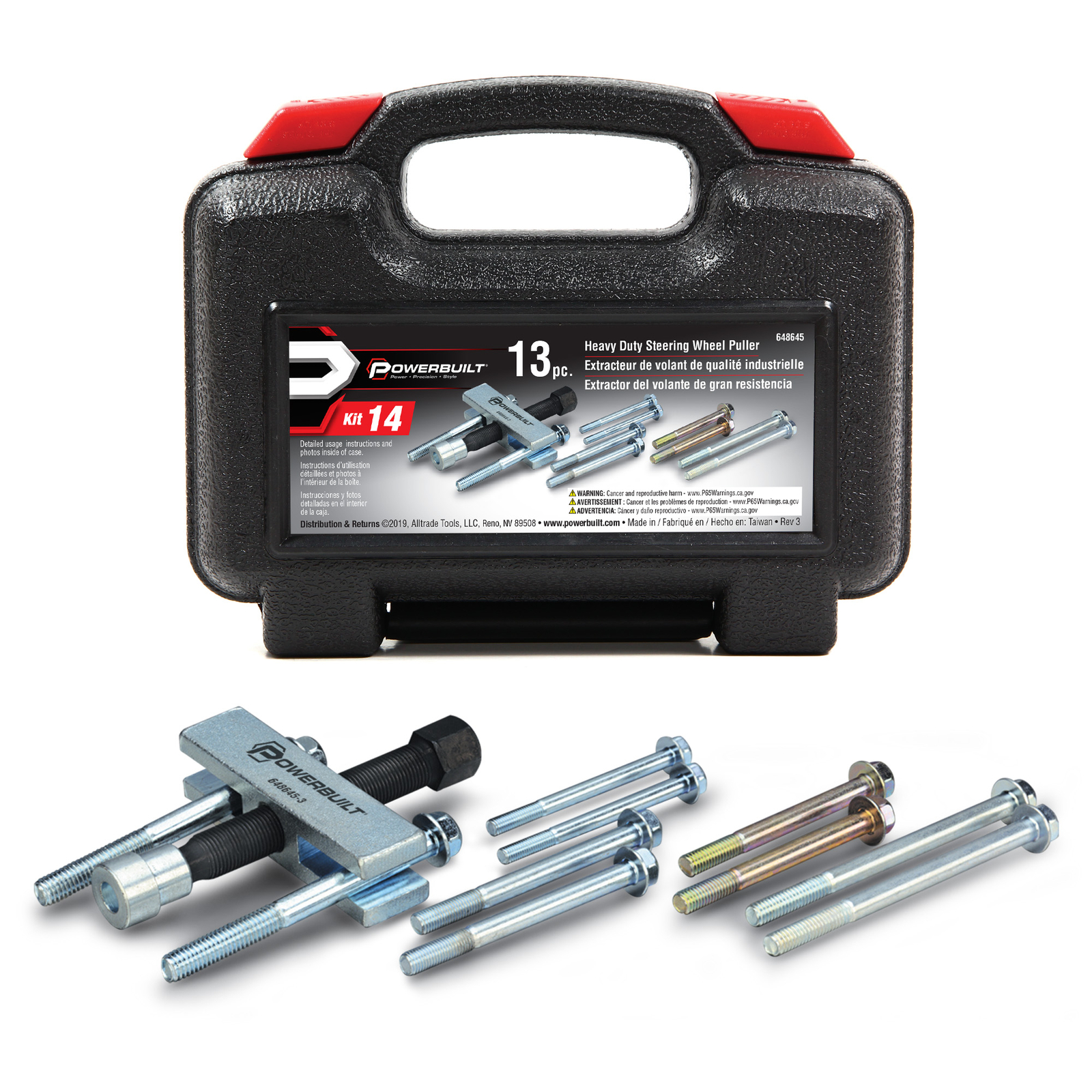 Powerbuilt Heavy Duty Steering Wheel Puller – 648645
