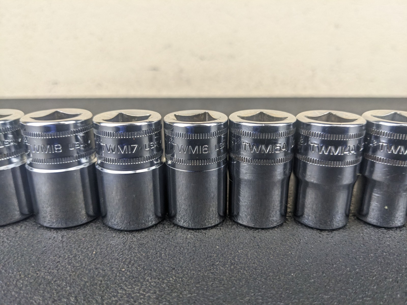 #bp494 Snap On 11pc 6 Point 1/2” drive Shallow Socket Set 24mm