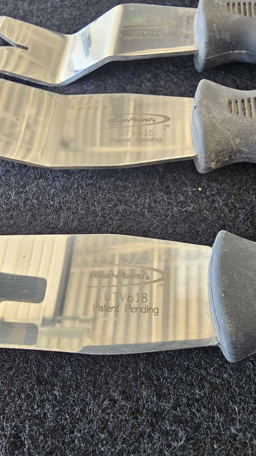 Snap-on Blue-Point Trim Panel Clip Removal Tool Set 5pc UTV614-UTV618