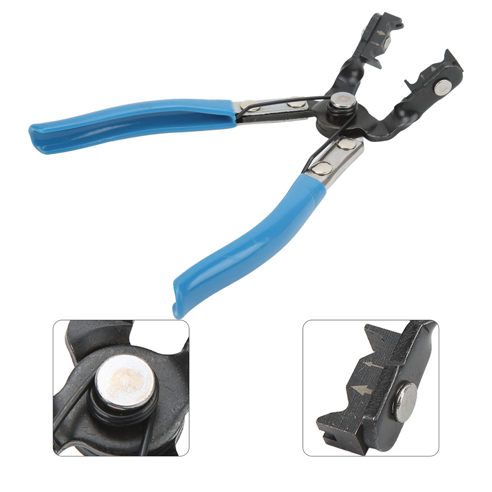 ˜Hose Clamp Pliers Angled Type Swivel Jaws Spring Loaded Handles Universal For