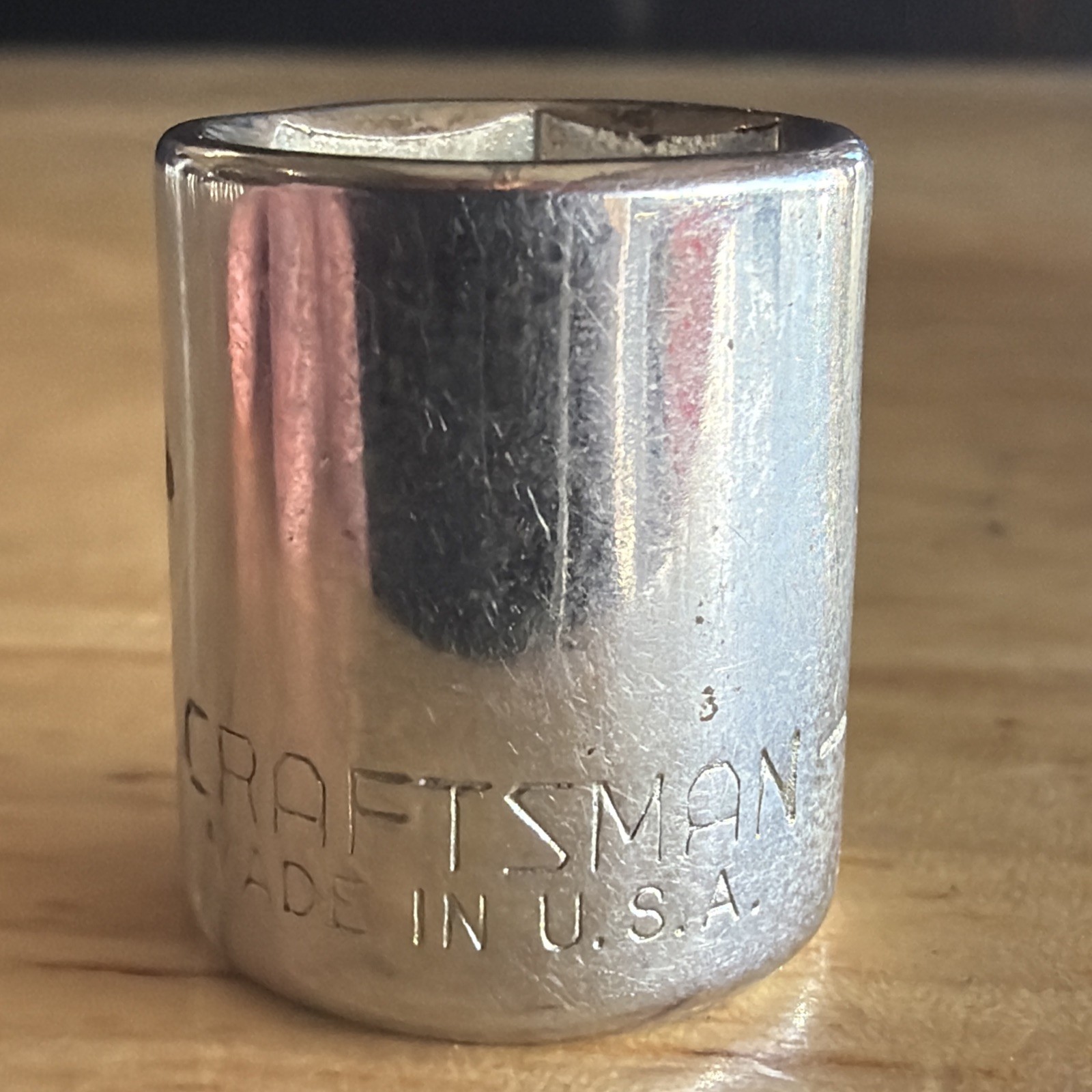 Craftsman 13mm Shallow Socket 1/4″ Drive 6 Point EE Series 43514 USA