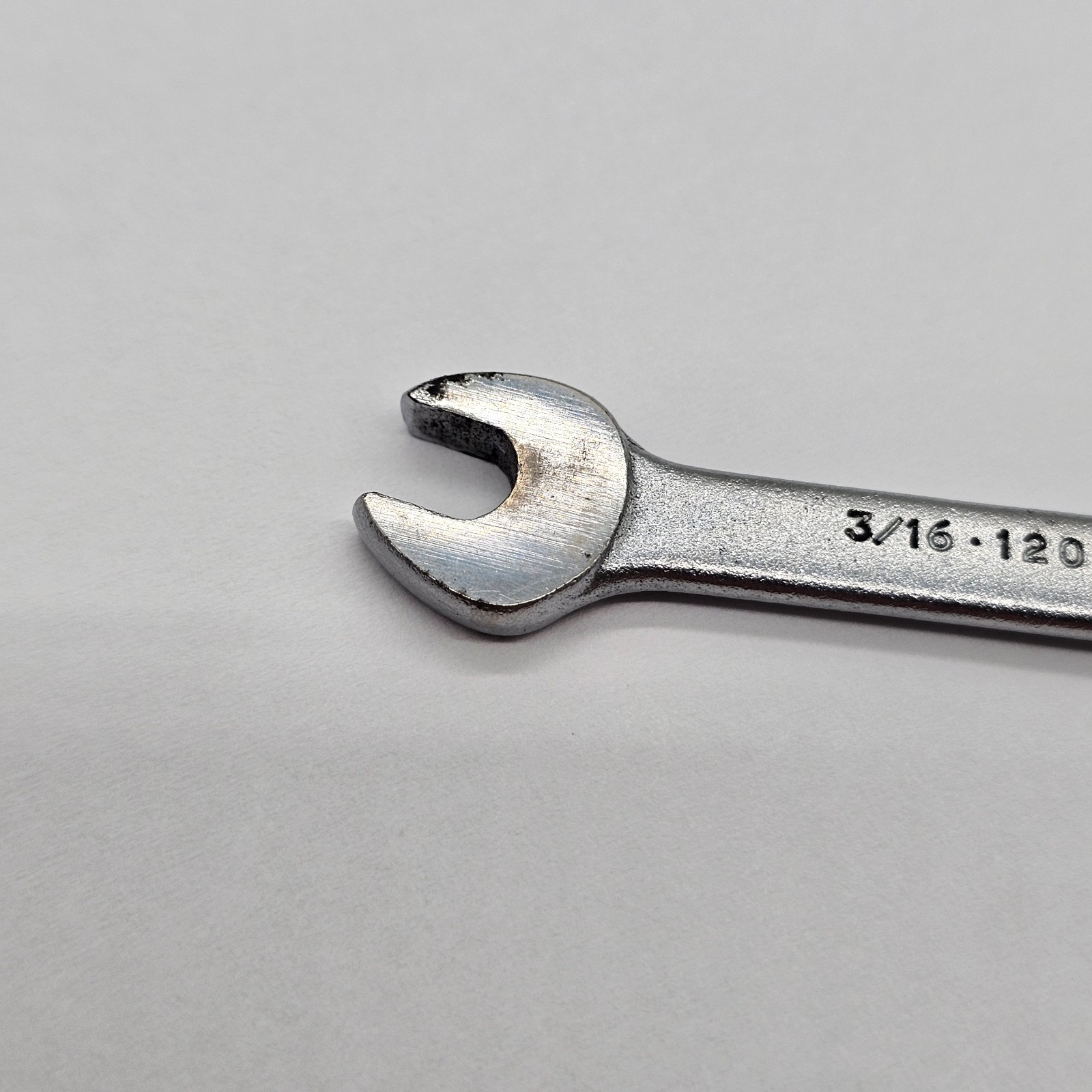 Vintage Proto 3/16 Short Combination Wrench 1206-E Chrome USA Made Hex 6 Point