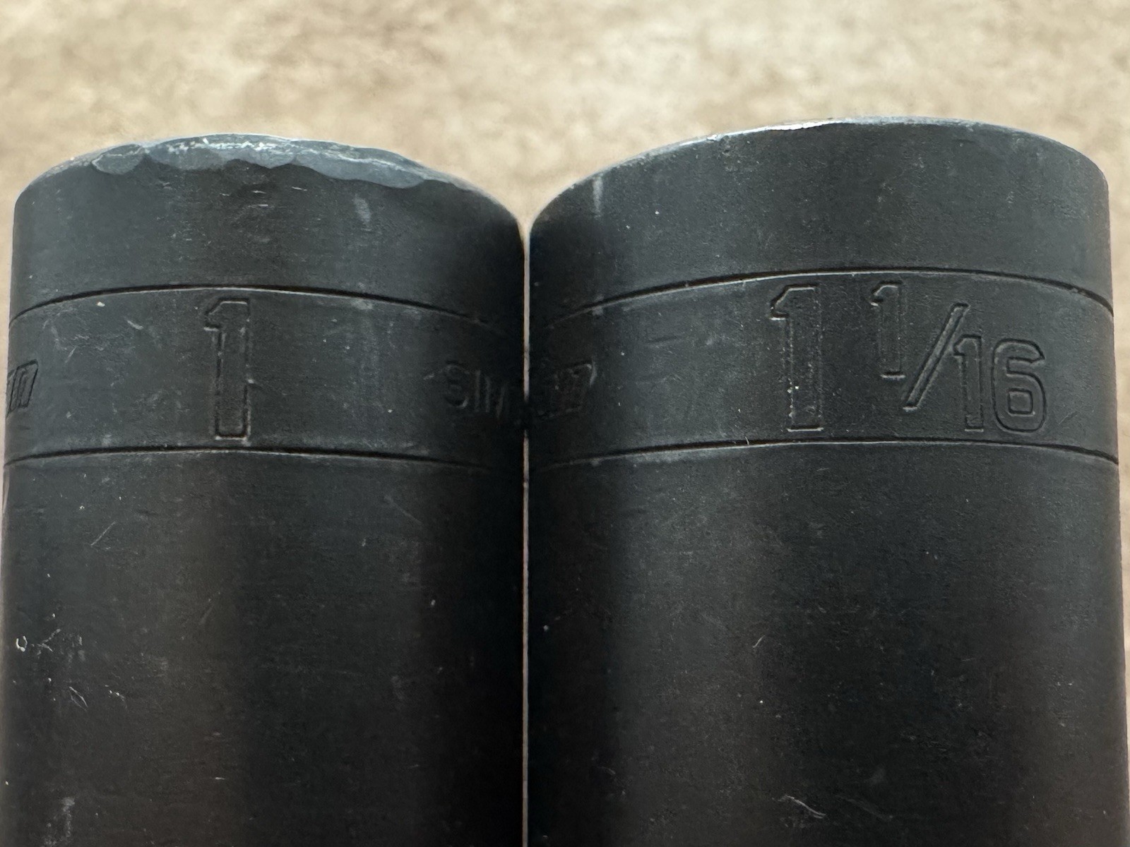 Snap On 313SIMA 1/2″ Flank Drive 6-Pt SAE Deep Impact Socket Set *MISSING 1PC*