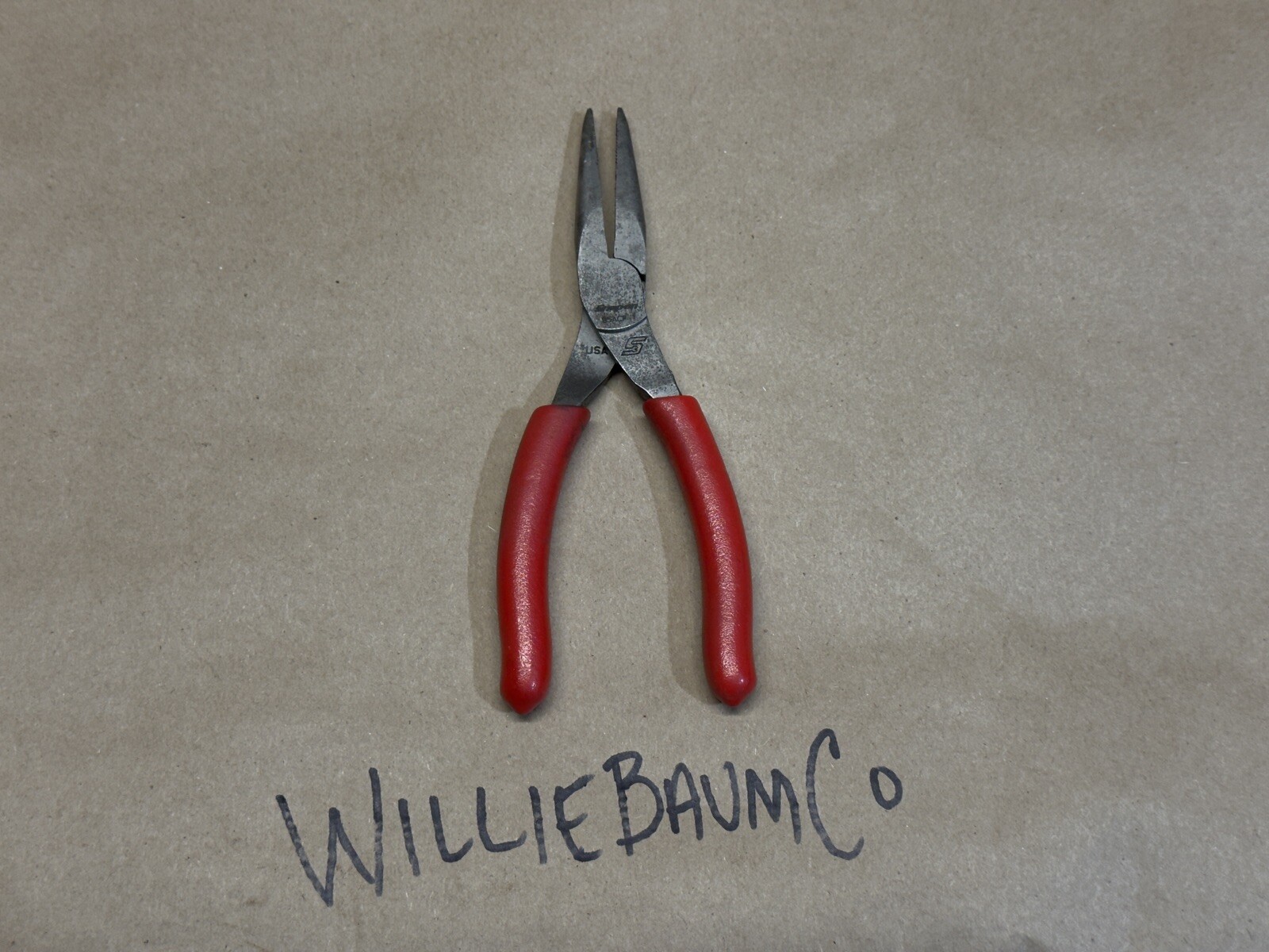 SNAP ON TOOLS 95ACF 6″ LONG NEEDLE NOSE PLIERS SOFT RED GRIP
