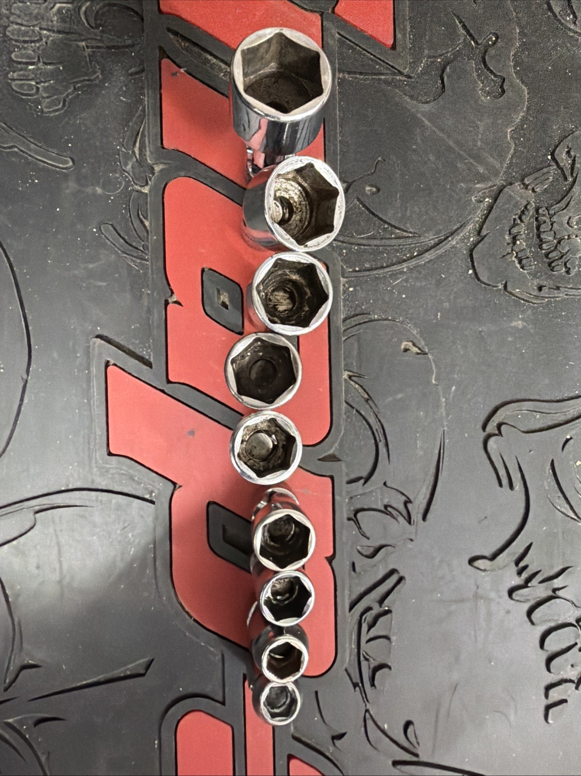 Snap-on 9pc 1/4″ Drive 6-Point Metric Swivel Universal Socket Set – USA