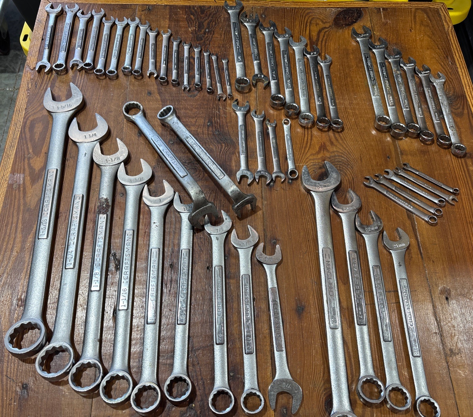CFRAFTSMAN ( Lot Of 56 ) Open End Wrench’s Standard/Metric