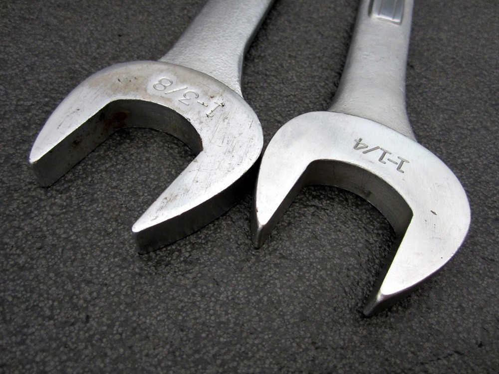 Vintage Craftsman 1-1/4″ x 1-5/16″ & 1-3/8″ x 1-7/16″ Open End Wrench USA