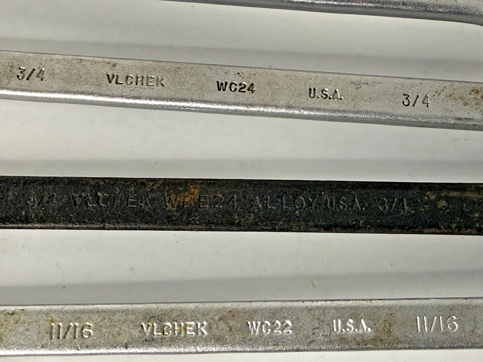 WRENCHES Combination VLCHEK 8 piece lot Professional 12 Point Wrench
