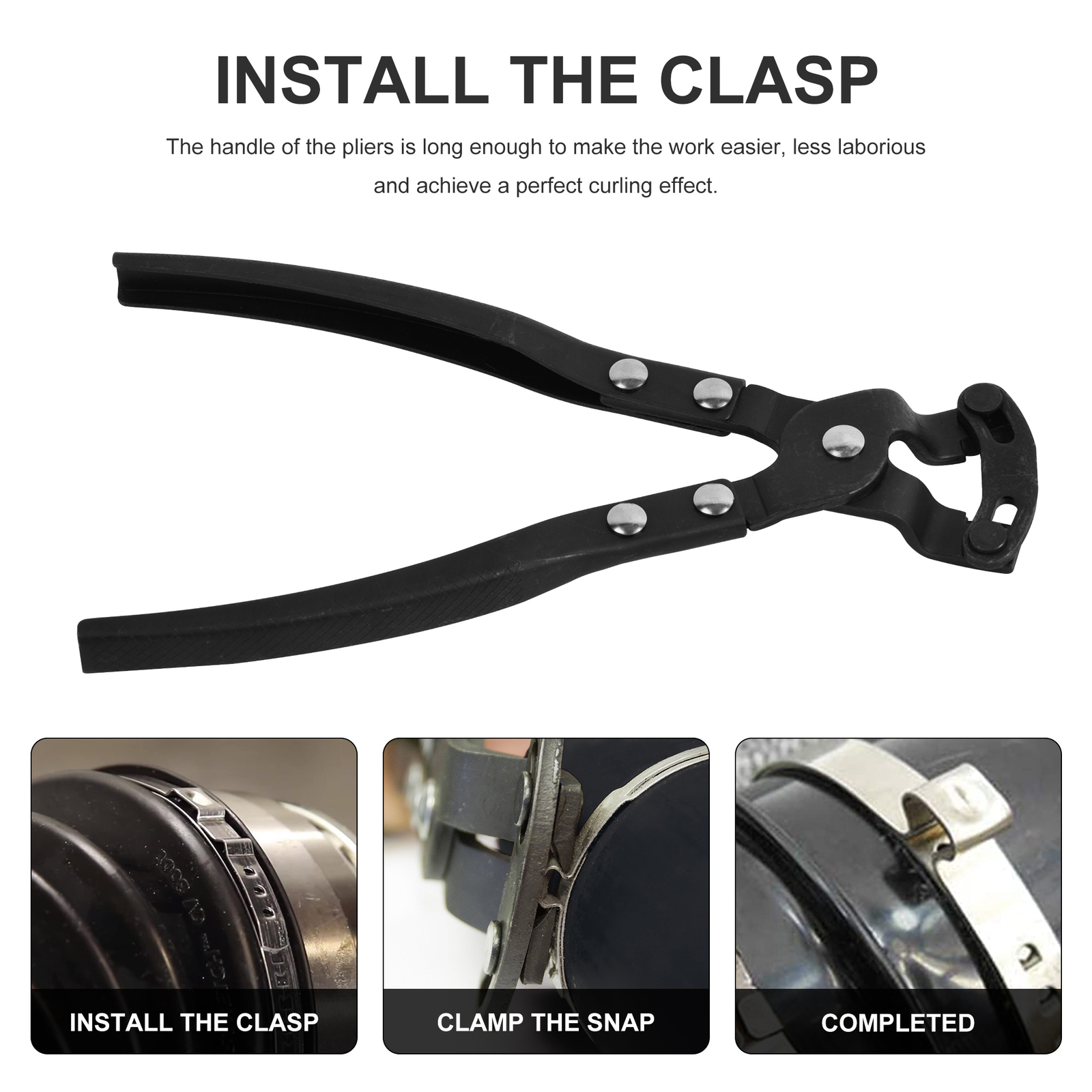 16.8″ Offset CV Joint Boot Clamp Plier Crimping Plier,Ear Type for Hard-to-Reach