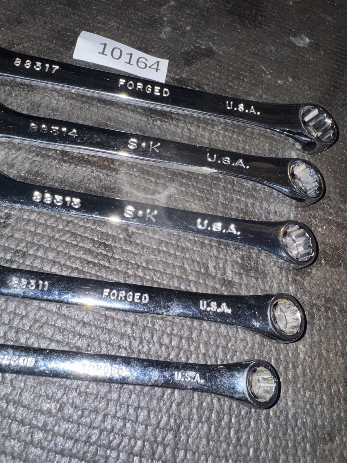 SK Tools USA S-K 5pc Full Polish Metric Combination Wrench Set 17/14/13/11/9mm