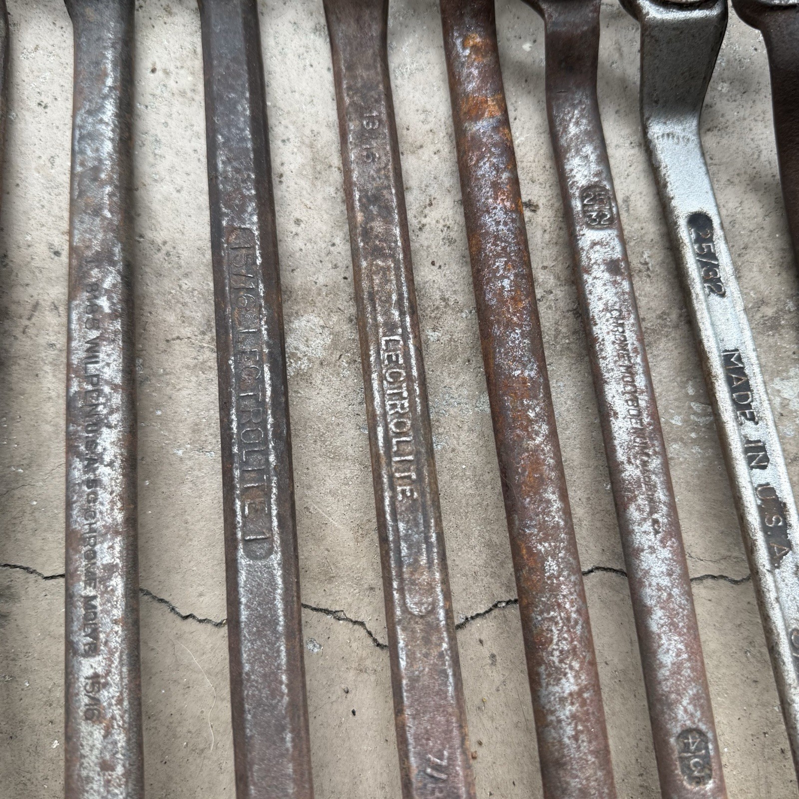 Vintage Offset Box End Wrenches (Lot Of 22) Various Brands & Sizes – Made In USA