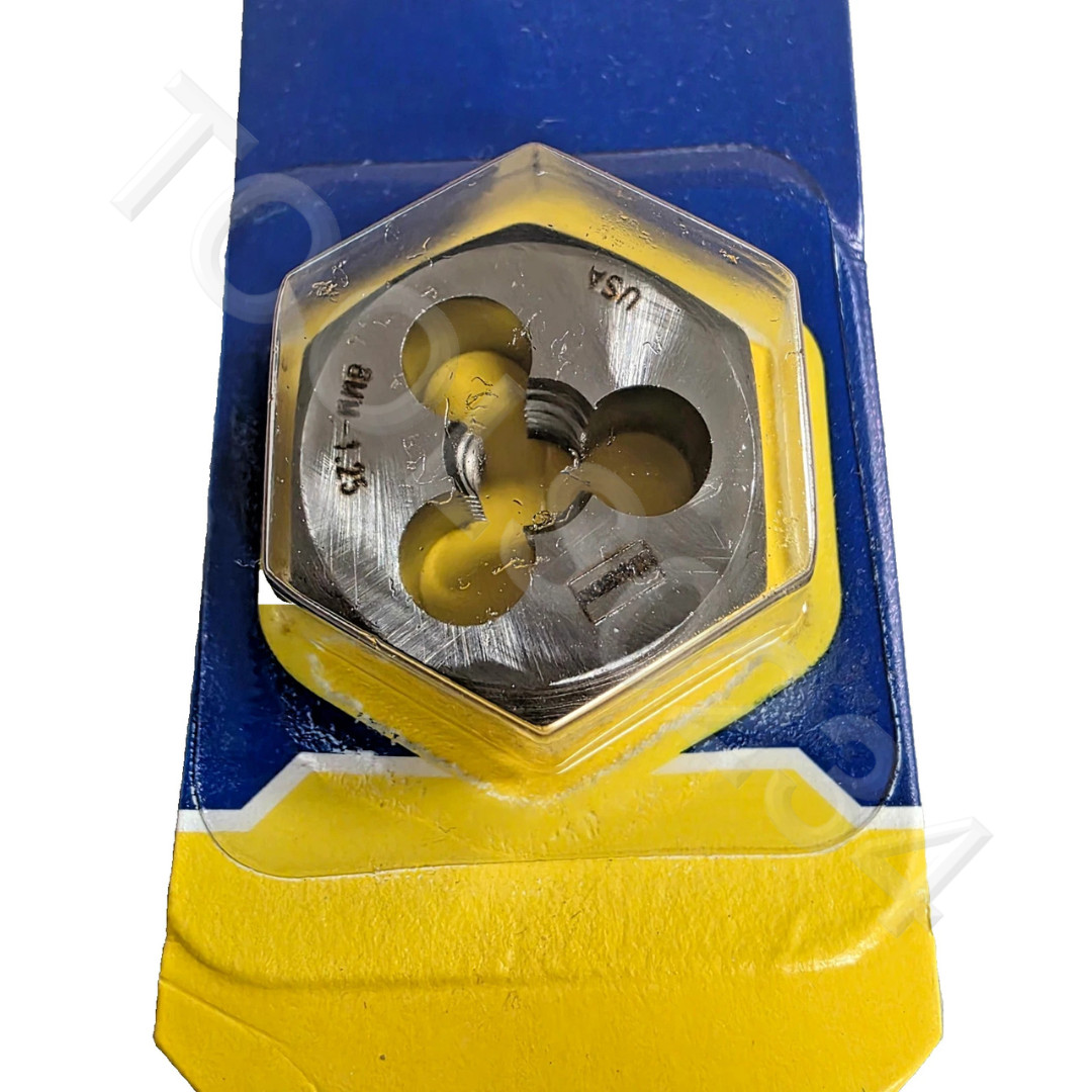 M8 X 1.25 Metric 1″ Hex Die Irwin Hanson 6634 9734 8MM Carbon Steel USA RH Rethd