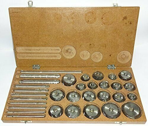 Valve Seat & Face Cutter Set 21 Pcs Set For Vintage Cars & Bikes Hand Tools