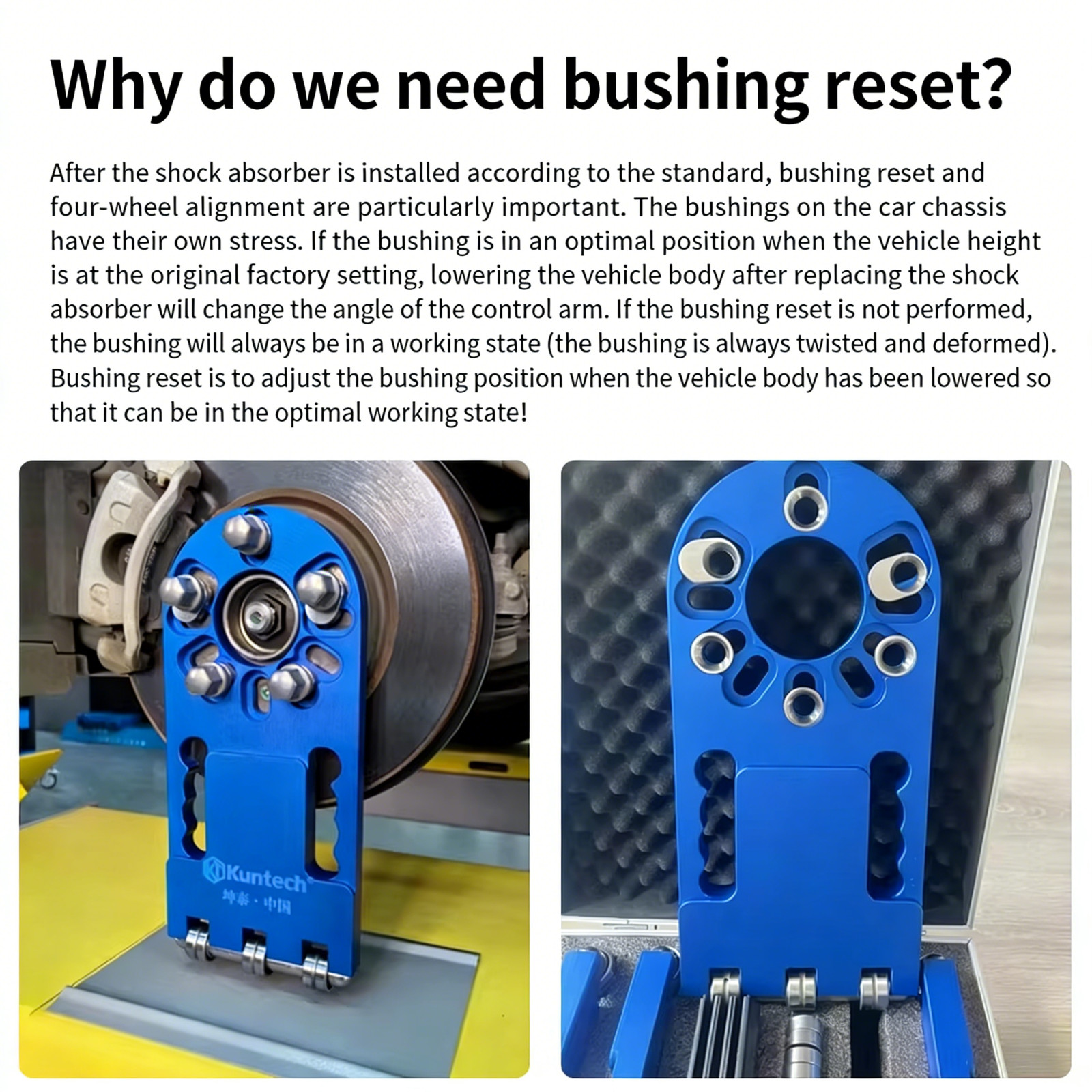 Automotive Chassis Stress Relief Tool,Bushing Adjustment Reset,4/5/6 Hole Bushin