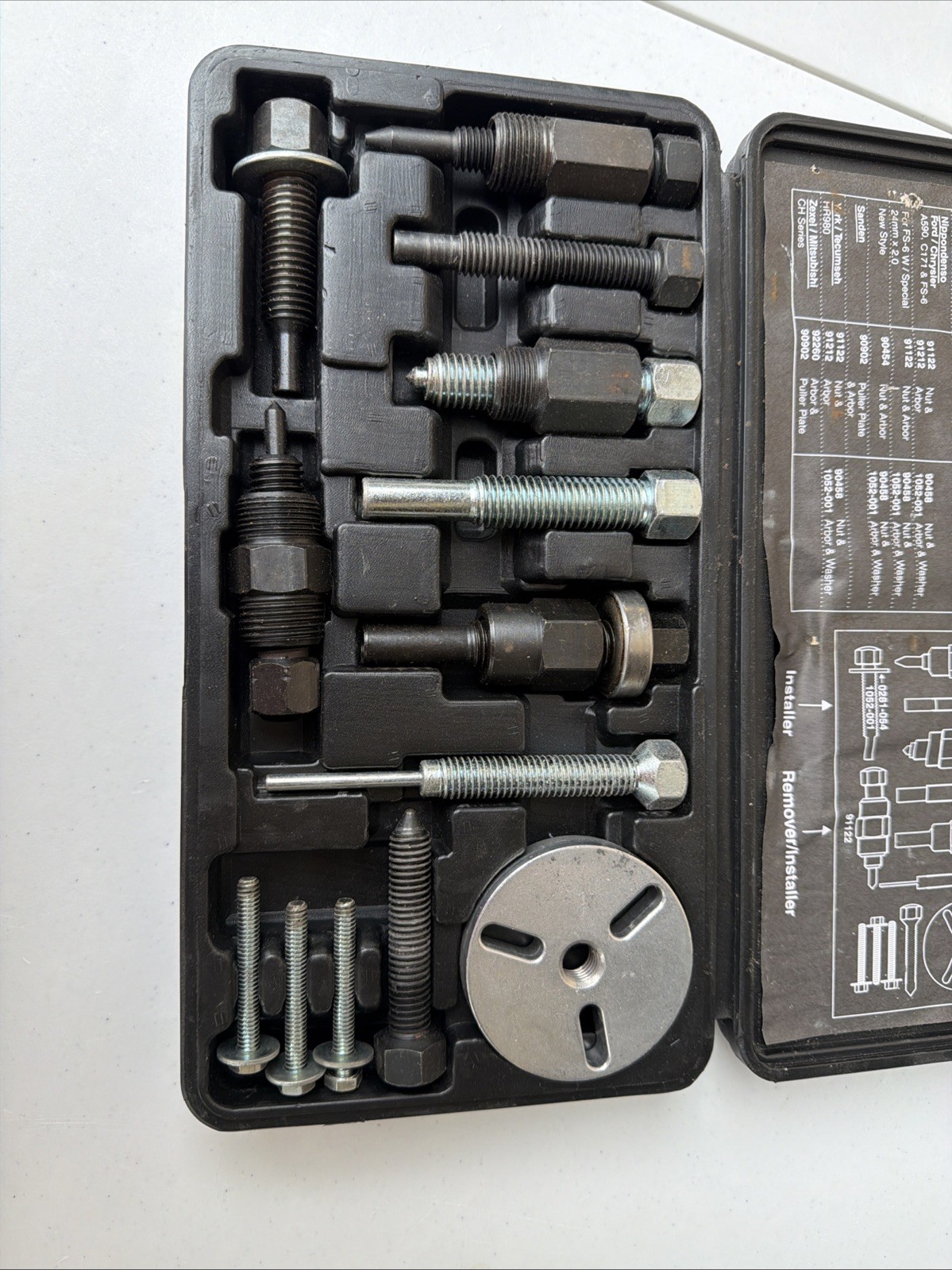 Deluxe A/C Clutch Hub Puller And Installer Kit MATCO