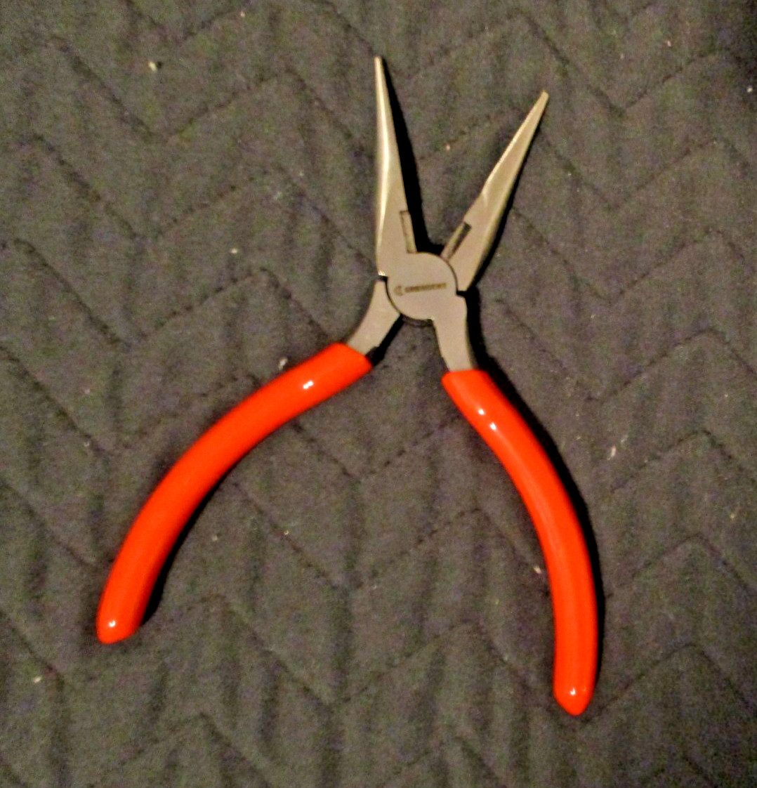 Crescent 6 1/2″ Thin Needle Nose Pliers Red Soft Grip