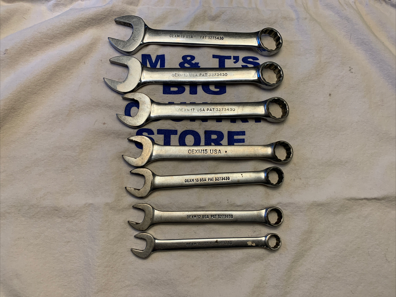 Snap-on 7pc 12pt Short Combination Metric Wrenches (10mm OEXM10 – 19mm OEX19)