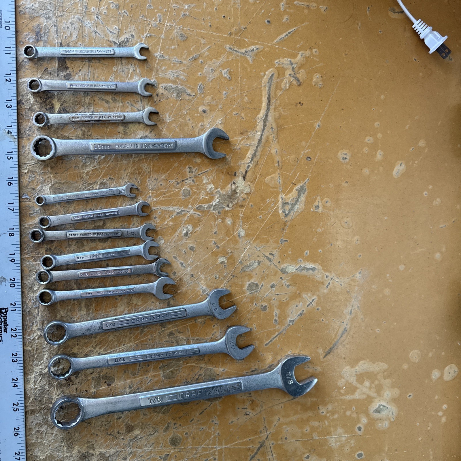 Craftsman Combination Wrench Lot SAE & Metric | Mixed Sizes | USA Made | Used
