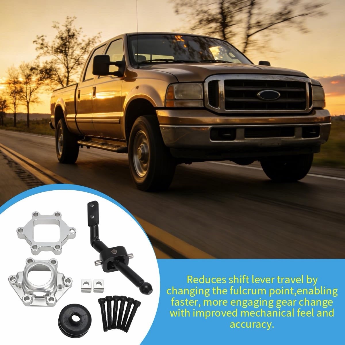 For Ford 7.3L ZF 6 Speed F250 F350 F450 Pickups Short Throw Shifter Kit ZFS6-SK1