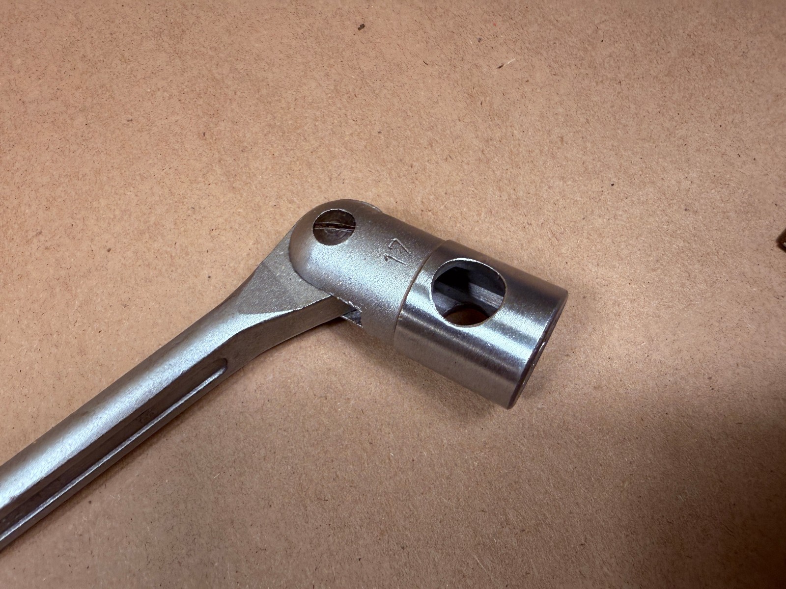 Gedore No 34 Metric Swivel Head Socket Double End Wrench 17mm 19mm 12pt Germany