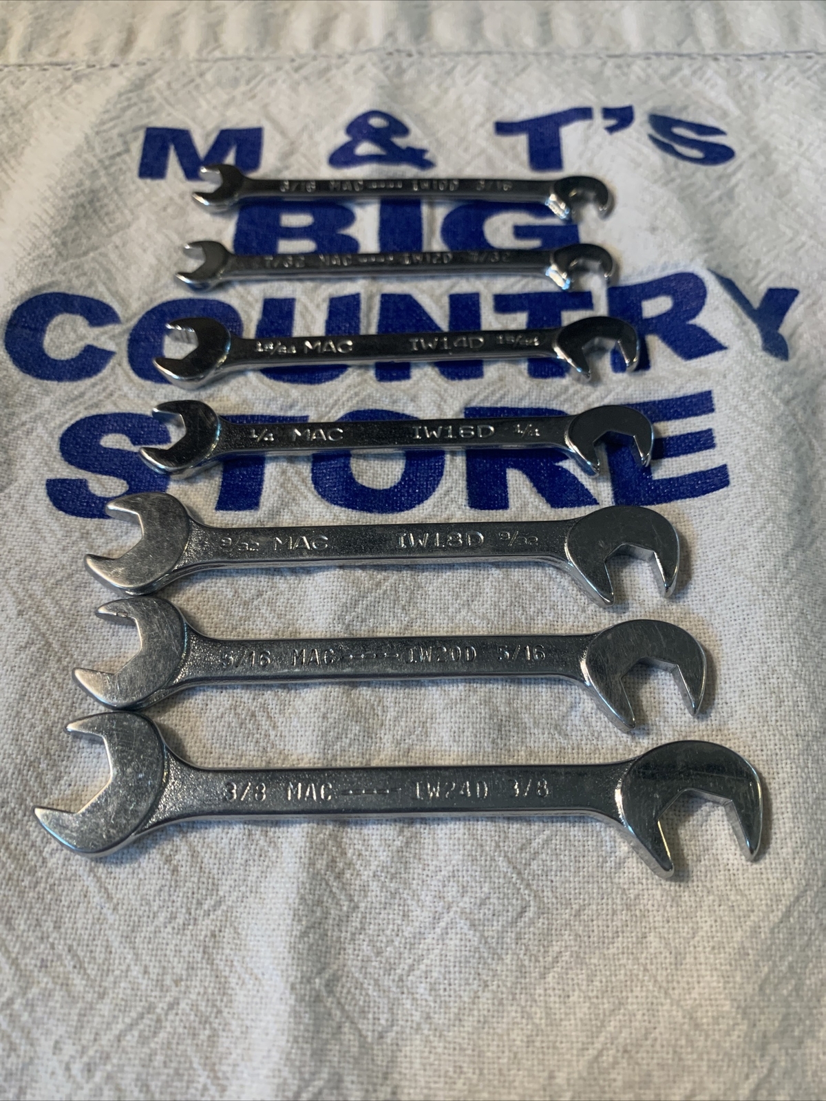 Mac Tools 7pc Ignition Open End Wrench Set IW10D – IW24D