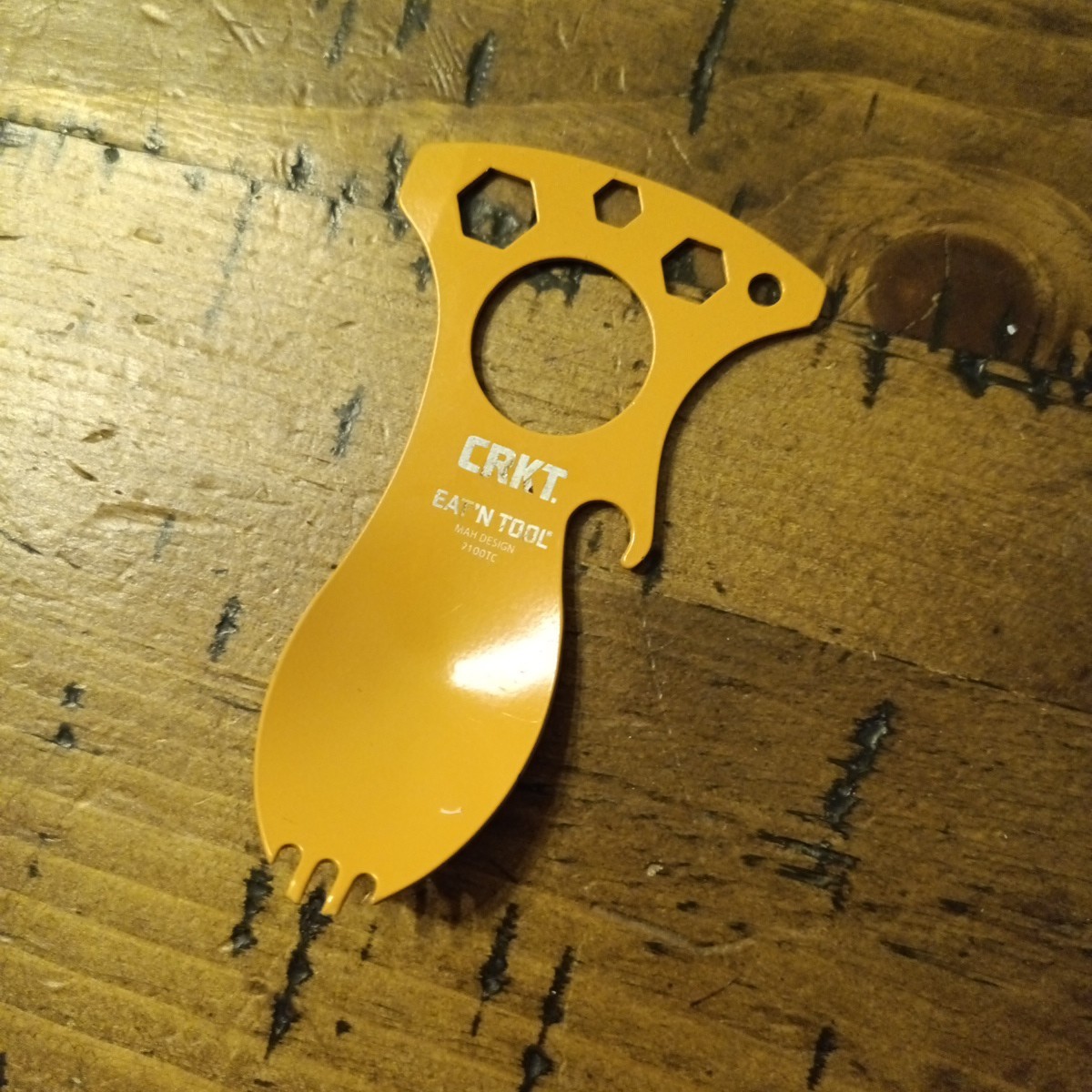 CRKT Eat’N Tool, Spoon, Fork, bottle opener, Camping Utensil/ Keychain Ba