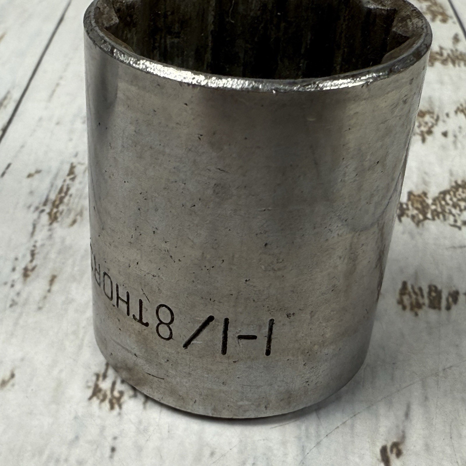 Thorsen 538 1-3/16″ Chrome Socket 1/2″ Drive 12 Point, 536 1 1/8” Socket, 512