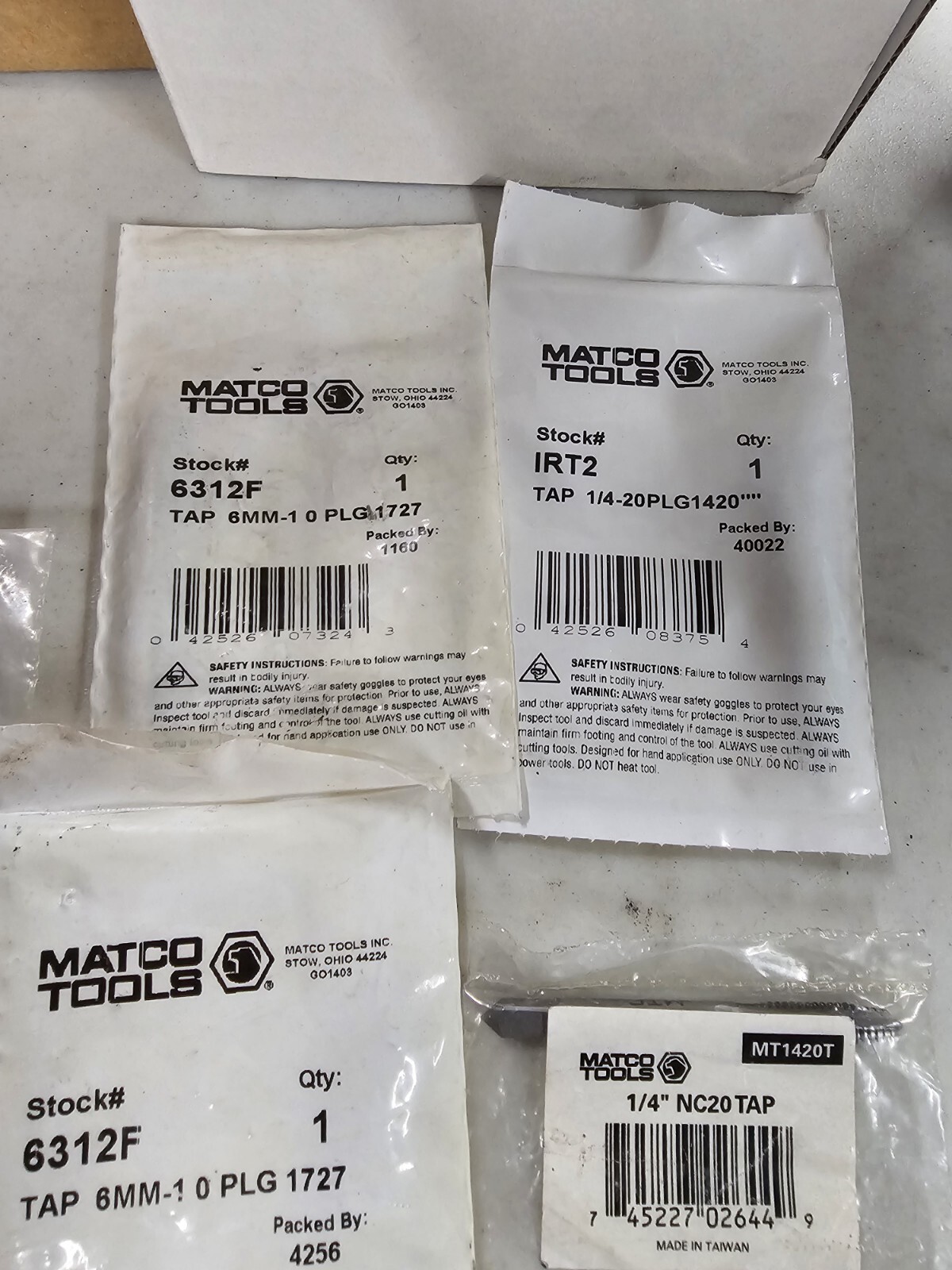 MATCO TOOLS Screw Extractors / Tap Bits Lot
