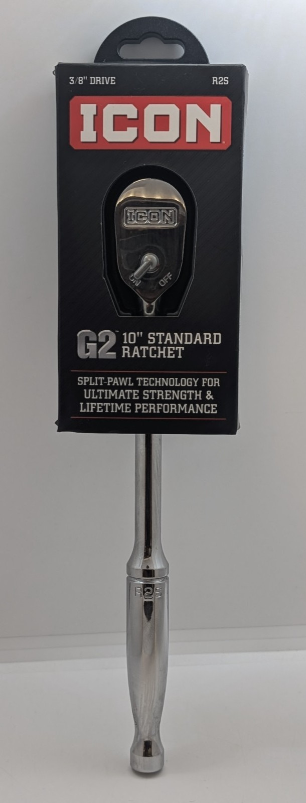 ICON G2 3/8» Drive 10″ Standard Ratchet – R2S – 70805 – NEW IN PACKAGING!
