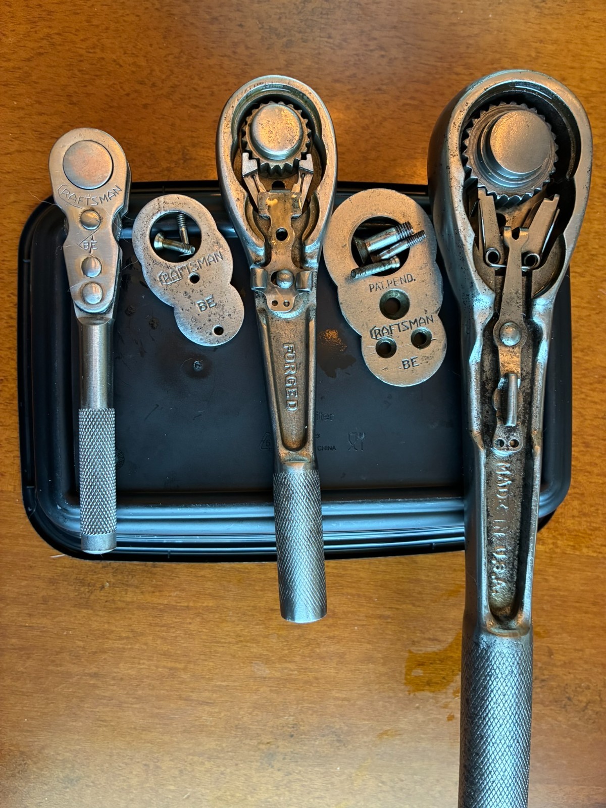 Vintage Craftsman 1930’s Ratchet Set. All BE. 1/4, 3/8, 1/2. Clean. Work great