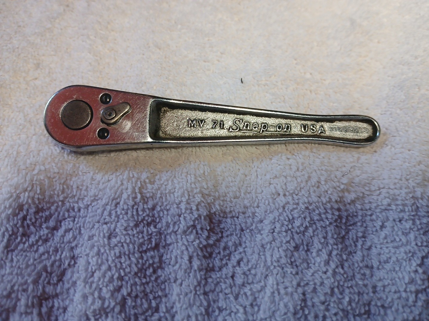 Vintage Snap On Tools MV71 1/4″ Drive Ratchet Nice Clean Working Condition