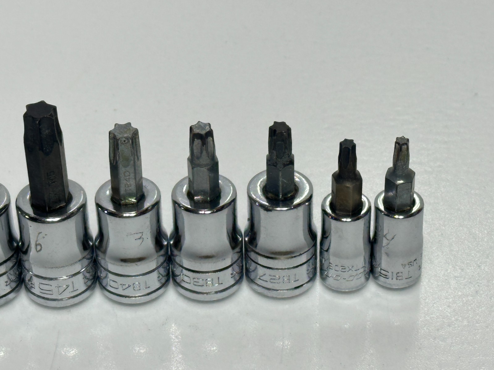 🇺🇸 Snap-on Tools USA 8pc Torx Socket Set, T15-T55 w/ 6 TB Heavy Duty Removal