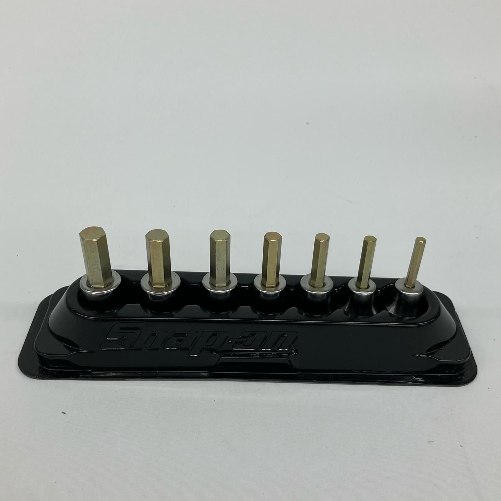 Snap-on 207EFAMY Metric Hex Bit Socket Set 3/8″ Drive 7pc good condition
