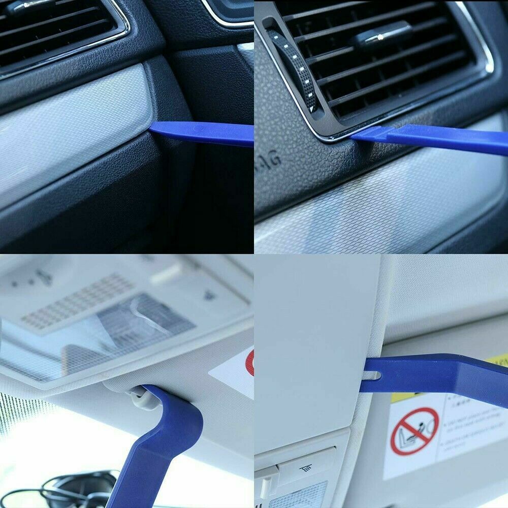 Plastic Trim Removal Pry Tool Set for Car Radio Panel Door Dash Clip Fasteners