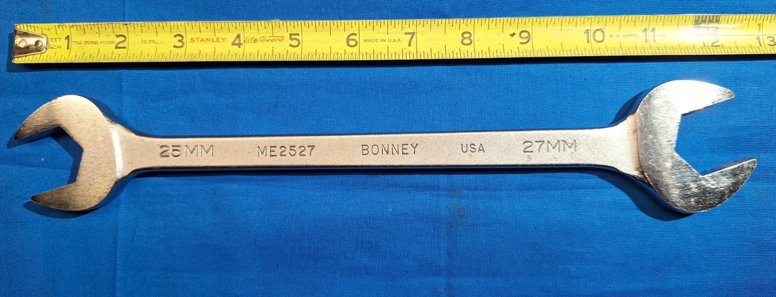 Bonney ME2527 Metric 25mm – 27mm double open end wrench